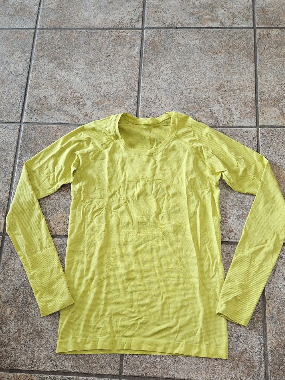 Lululemon Womens Long Sleeve Performance Shirt - Yellow